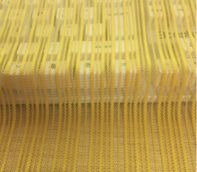 KS-RYM蕾絲面料布料   彈力條紋網布服裝布料    鏤空網紗豎條時尚氨綸網 側面照